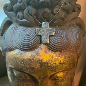 Silpada hammered silver cross